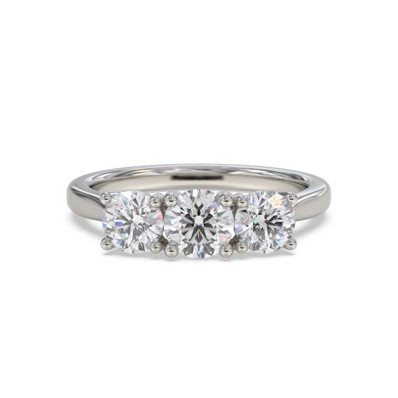 0.75ct SI2/G Diamond Trilogy Ring