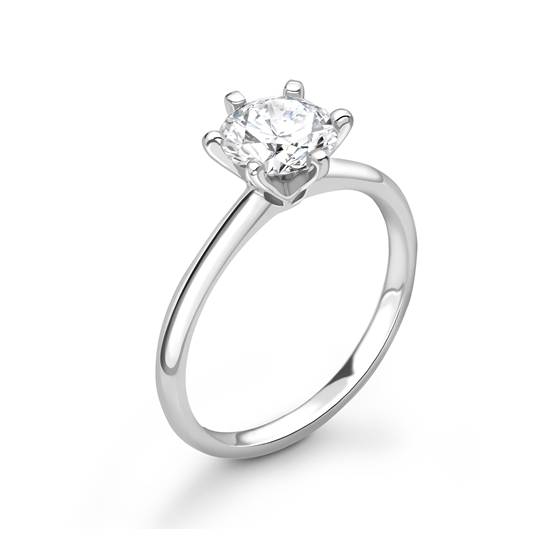 1.35ct I1/G Lab Grown Round Diamond Solitaire Ring