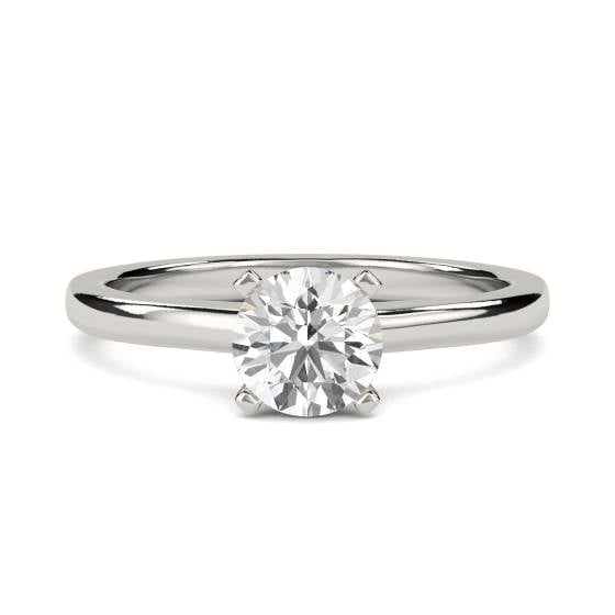 1.03ct SI2/E Knife Edge Round Diamond Engagement Ring