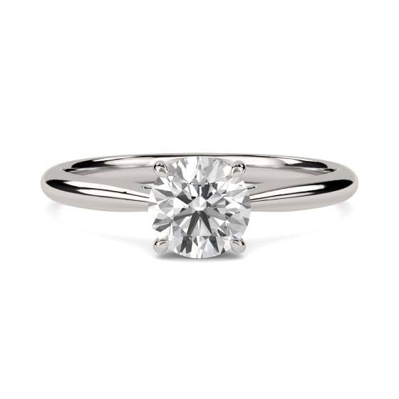 0.90ct SI1/E Round Diamond Engagement Ring