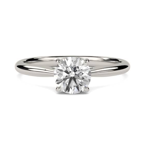 Lab Grown 0.90ct VS1/D Round Diamond Solitaire Ring