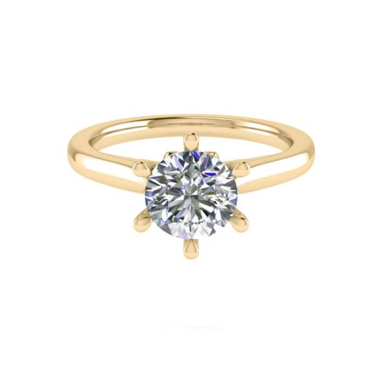 3.00ct SI1/G Round Diamond Solitaire Ring