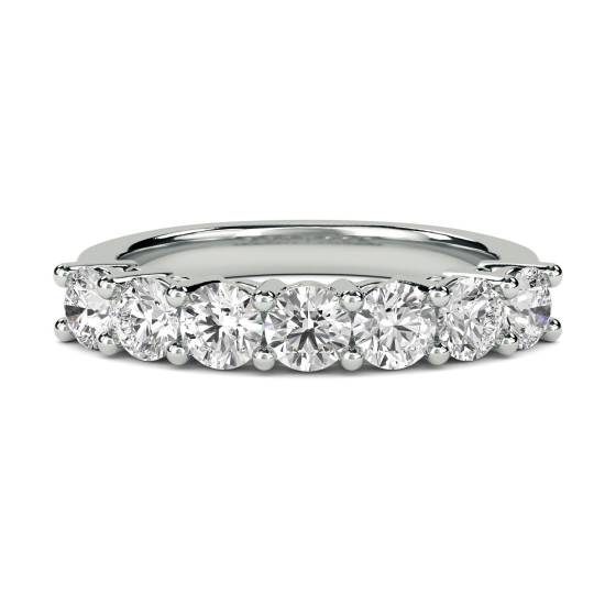 1.11ct VS/F-G Round Diamond 7 Stone Ring