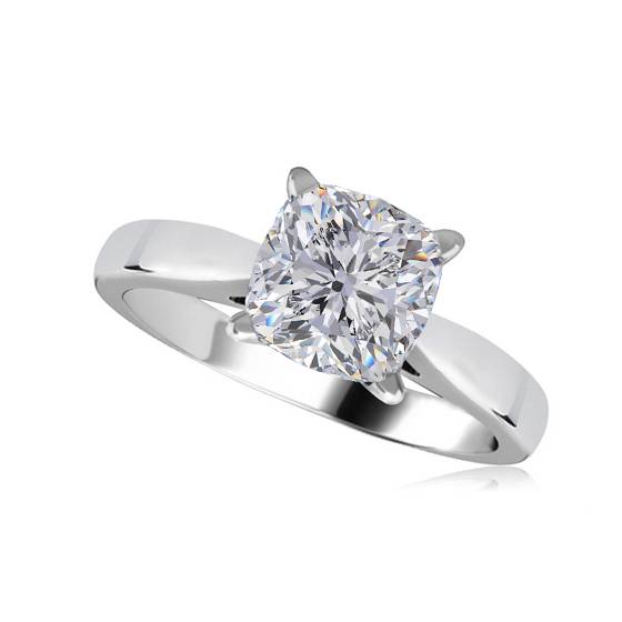 0.90ct VS2/G Cushion Diamond Engagement Ring