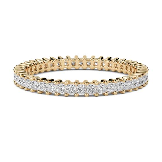 0.75ct VS/D-E Classic Princess Diamond Full Eternity Ring