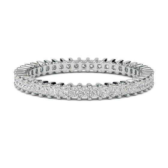 2.00ct VS/D-E Princess Diamond Full Eternity Ring