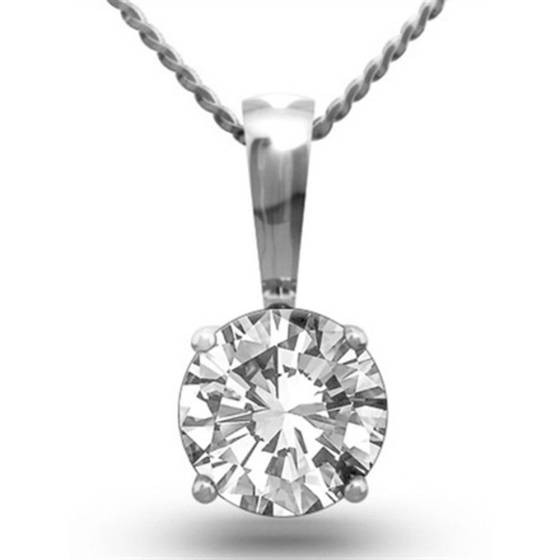 0.70ct SI/F Round Diamond Pendant