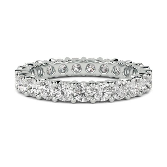 Lab Grown 1.00ct VS/E-F Round Diamond Full Eternity Ring