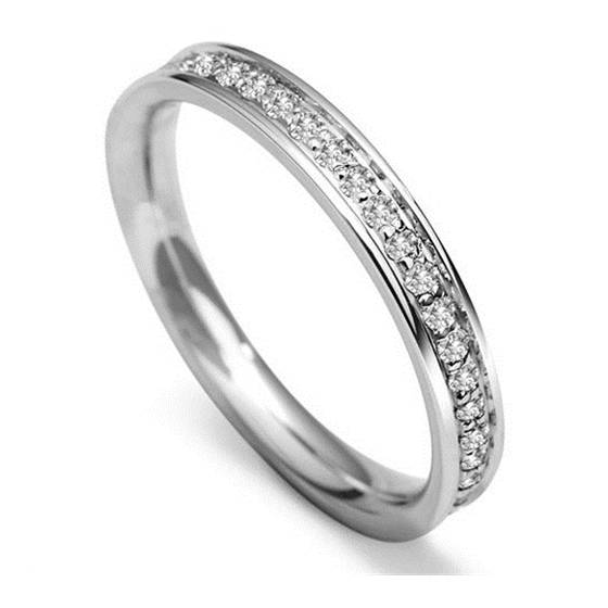 0.40ct VS/F-G Diamond Set Wedding Ring