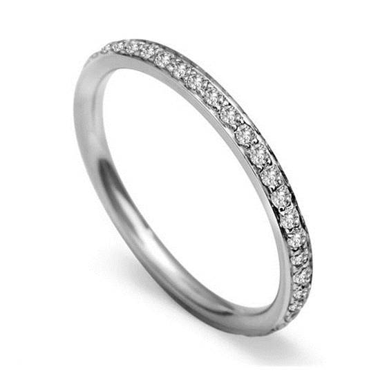 0.10ct SI/F-G Round Diamond Wedding Ring