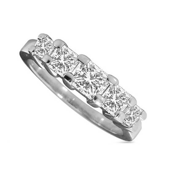 0.50ct VS1/F Princess Diamond Eternity Ring