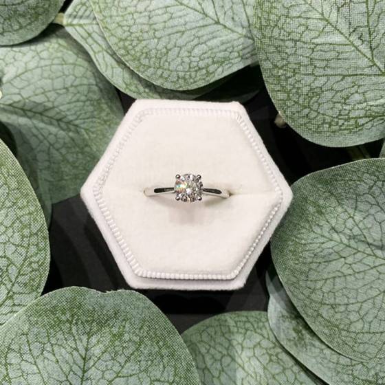 1.00ct I1/E Round Diamond Solitaire Ring