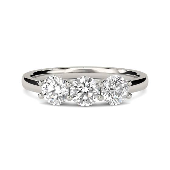 0.30ct VS/E-F Diamond Trilogy Ring