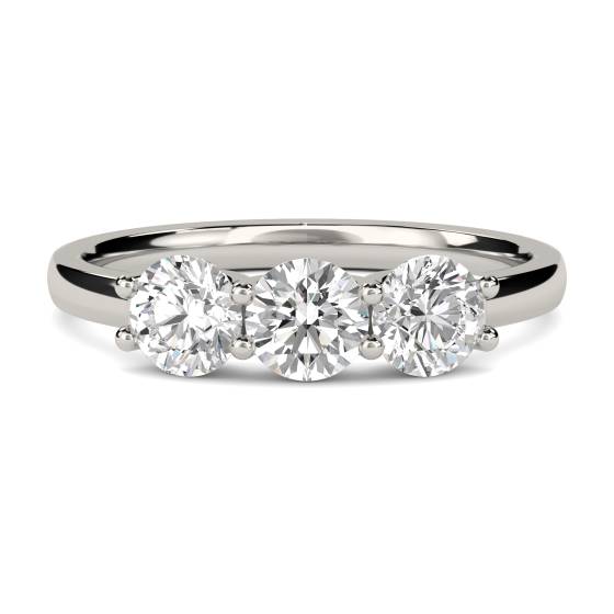 0.30ct VS/E-F Diamond Trilogy Ring