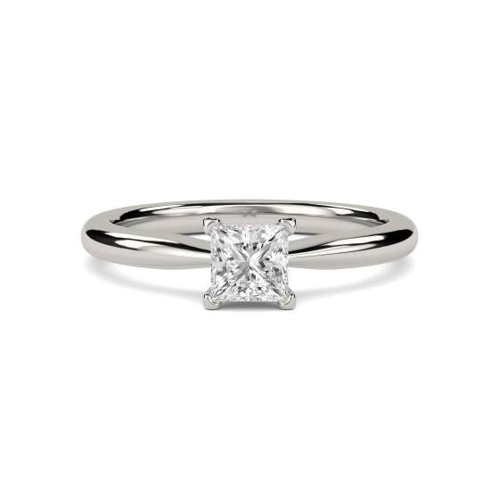 1.00ct IF/G Princess Diamond Solitaire Ring