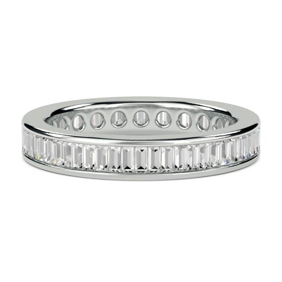 1.00ct VS/D-E Baguette Diamond Eternity Ring