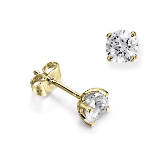 0.80ct VS/D-E Classic Round Lab Grown Diamond Stud Earrings