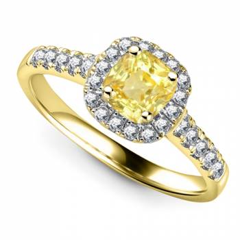 Yellow Diamond Engagement Rings | Diamond Heaven