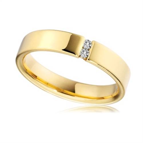 4mm Round Diamond Wedding Ring Y