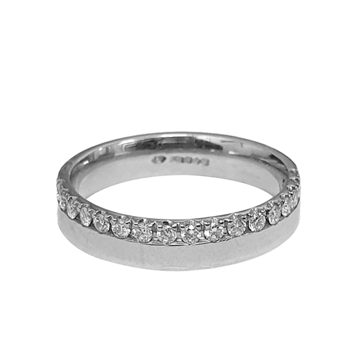 0.30ct VS/EF Claw Set Round Cut Half Prong Eternity Ring