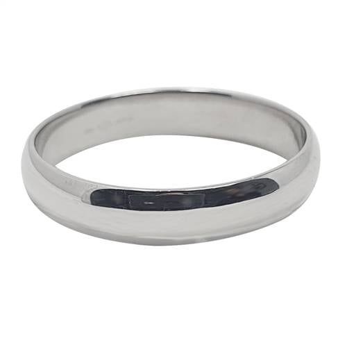 DHD04 D Shape Wedding Ring - Lightweight, 4mm width W