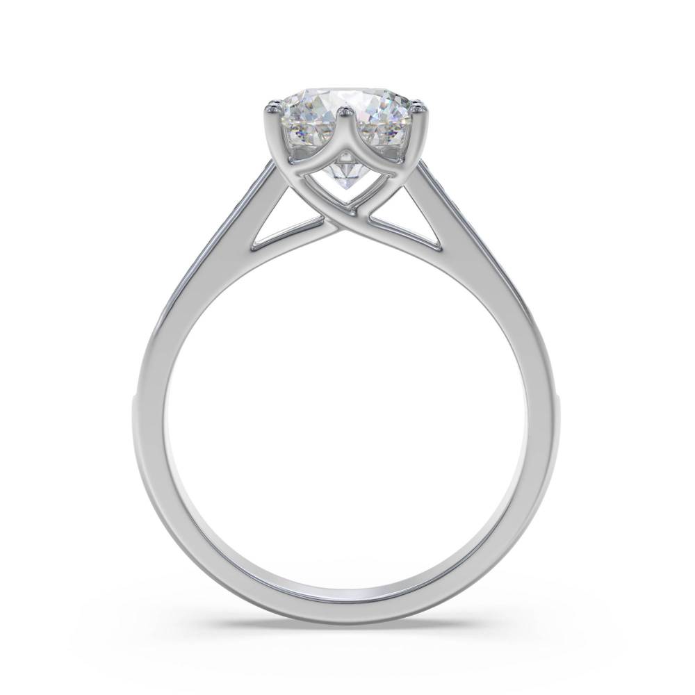 Shoulder Set Diamond Engagement Ring W