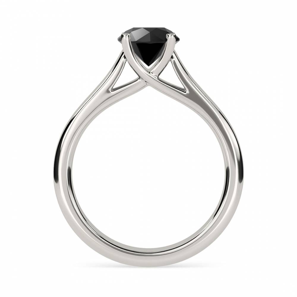 Black Diamond Solitaire Ring P