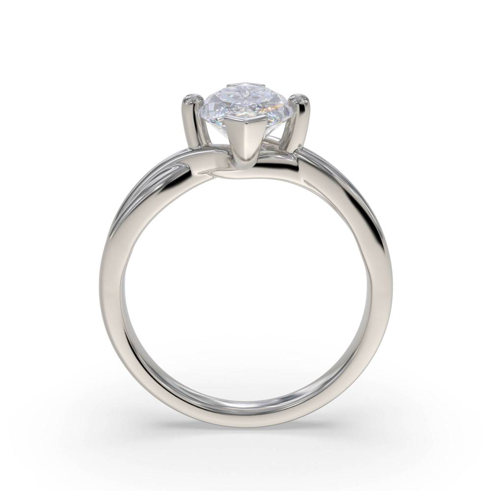Marquise Diamond Infinity Twist Engagement Ring P