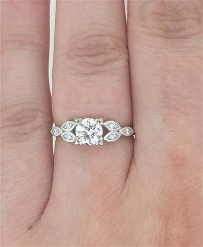 Designer Vintage Round Diamond Ring W