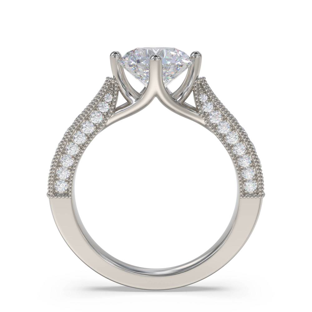 Designer Vintage Round Diamond Ring P