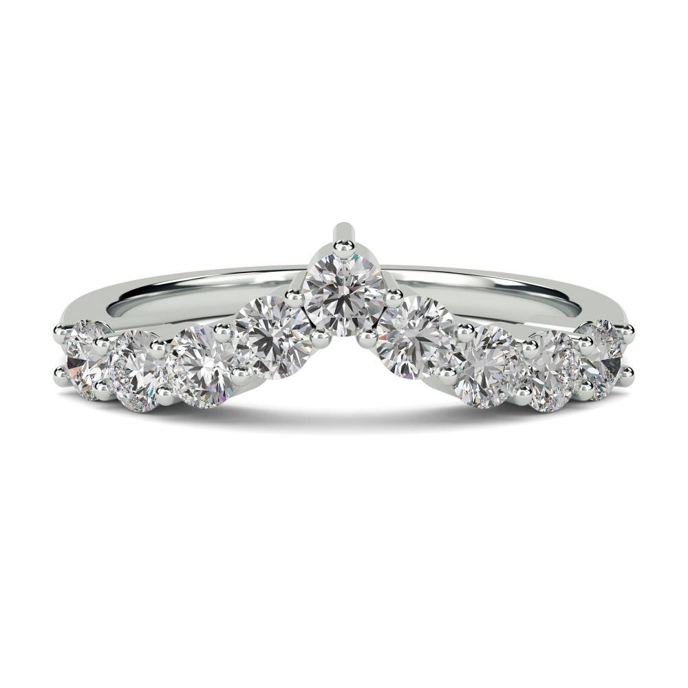 I2 Champagne Diamond Silver Ring-3827BF | Juwelo