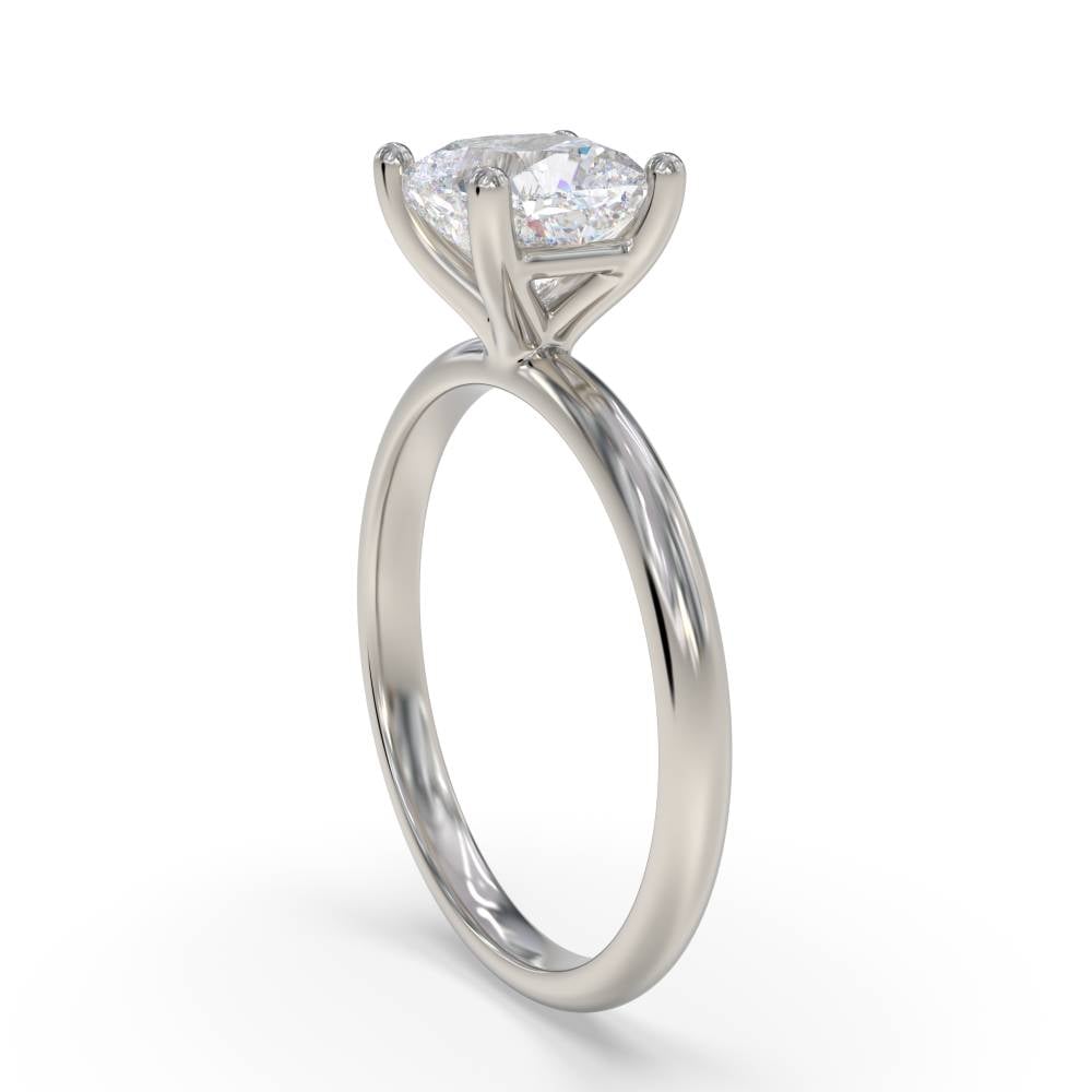 Cushion Diamond Engagement Ring set in Platinum