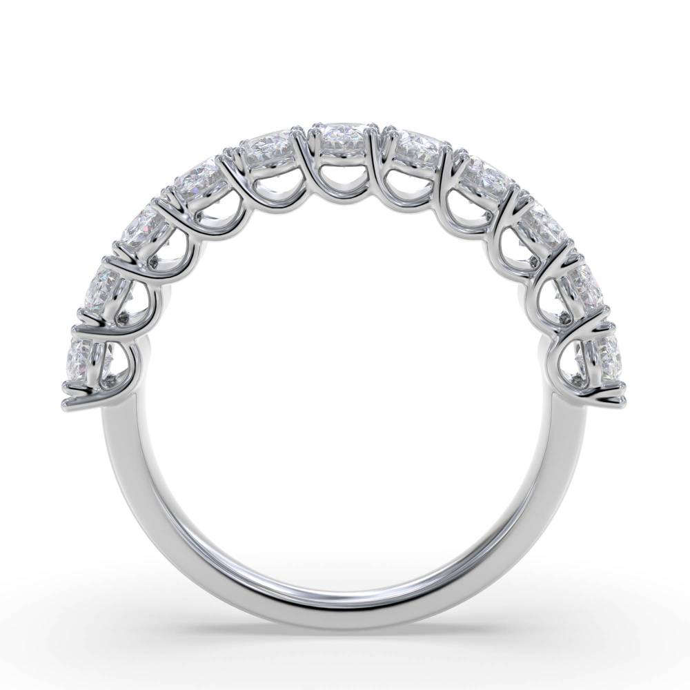 1.50Ct Oval Diamond Four Claw Eternity Ring W