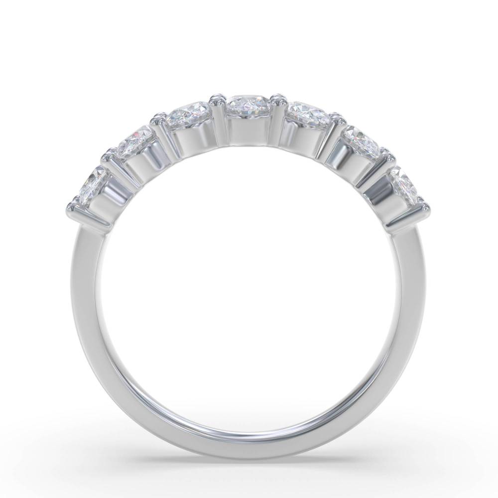 1.30ct Oval Diamond 7 Stone Ring set in White Gold