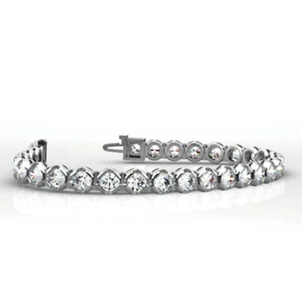 Real Diamonds Round Diamond Bracelets 10k White Gold 5 CT 7 Inches Approx  For Womens at Rs 322500 in Surat