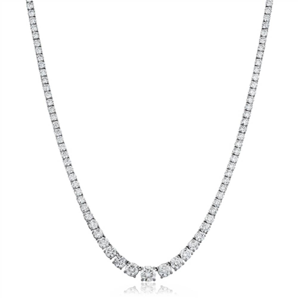 7.35ct VS/FG Round Diamond Claw Set Tennis Necklace W