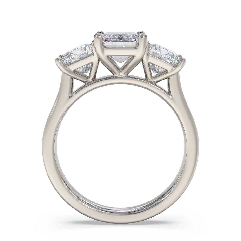 Emerald & Princess Diamond Trilogy Ring P