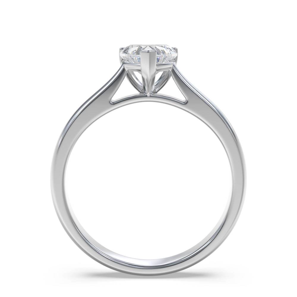 Elegant Heart Diamond Engagement Ring W