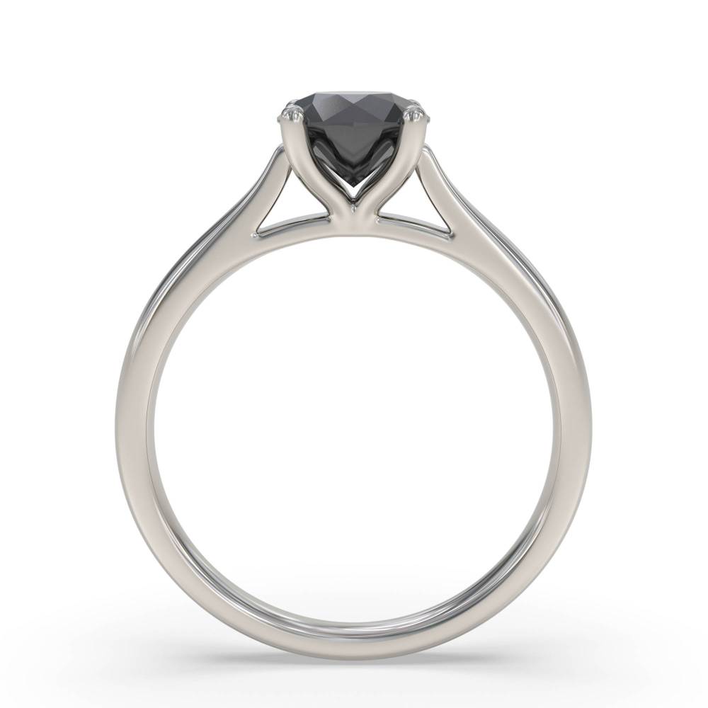 Black Diamond Solitaire Ring P