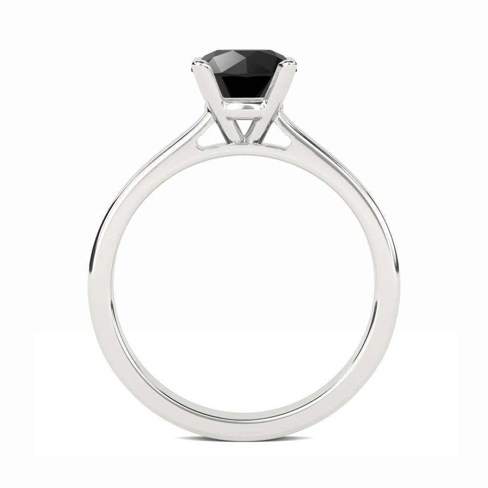 Black Diamond Solitaire Ring P