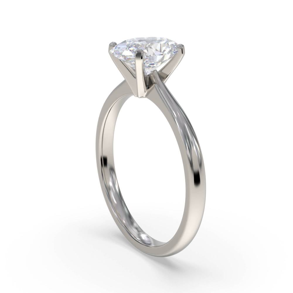 Classic Oval Diamond Engagement Ring P