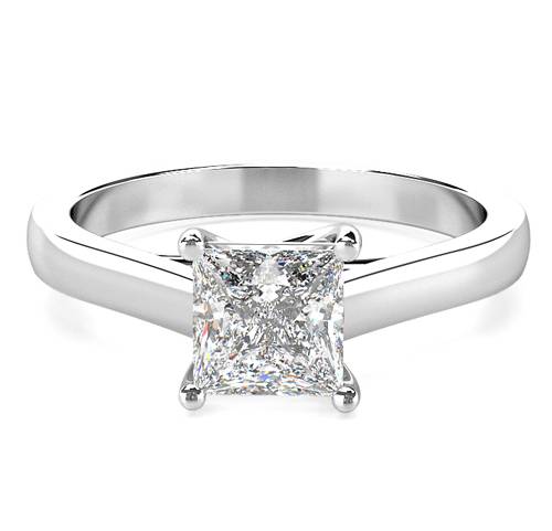 0.70ct SI2/H Princess Diamond Engagement Ring