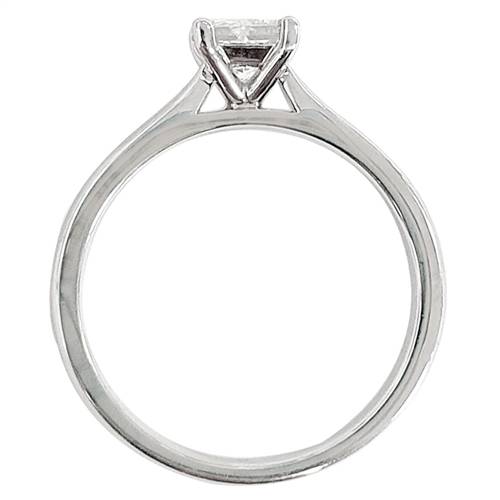 0.50ct I1/F Princess Solitaire Engagement Ring