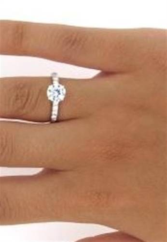 Shoulder Set Diamond Engagement Ring
 P
