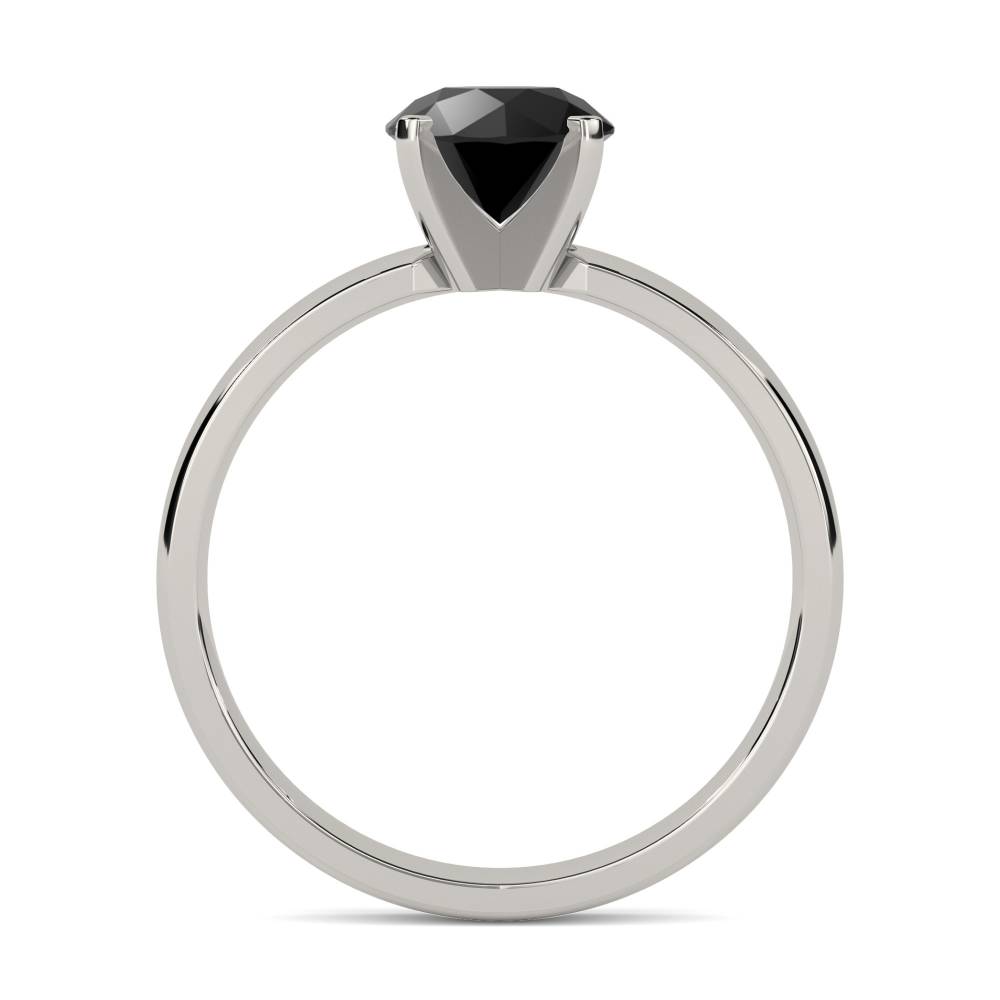 Black Diamond Solitaire Ring P