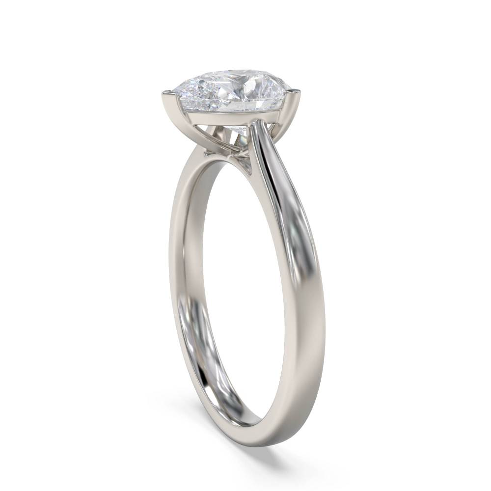Modern Pear Diamond Engagement Ring P