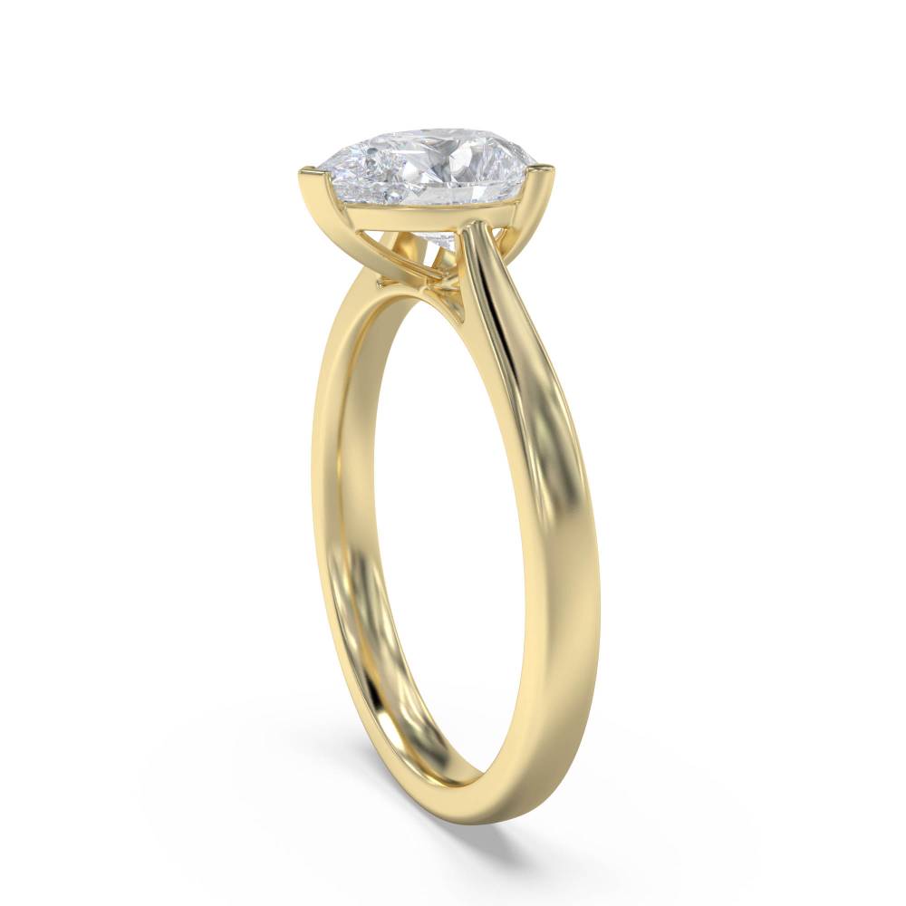 Modern Pear Diamond Engagement Ring Y
