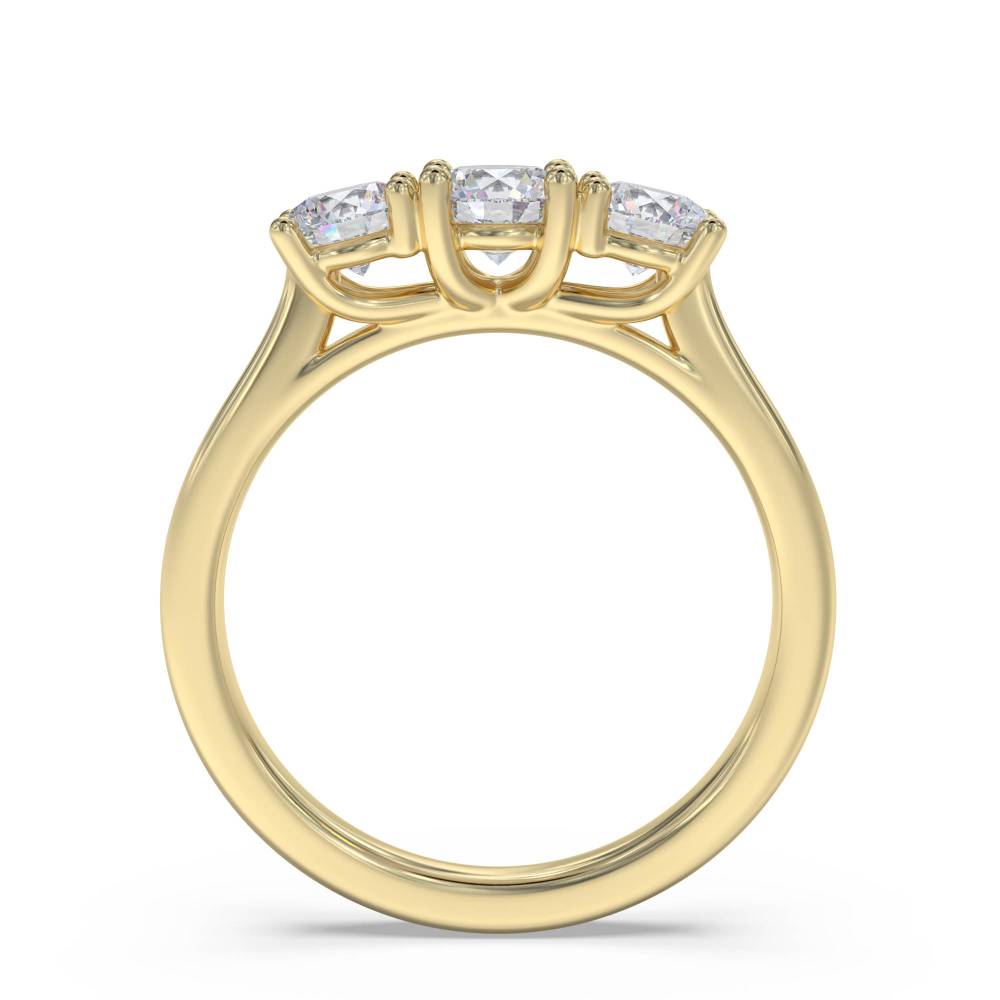 Traditional Round Diamond Trilogy Ring Y