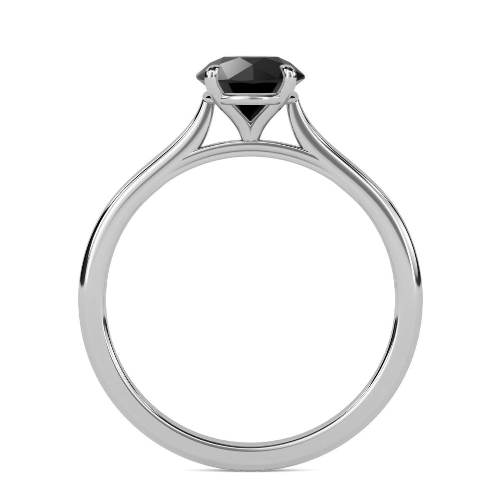 Black Diamond Solitaire Ring P