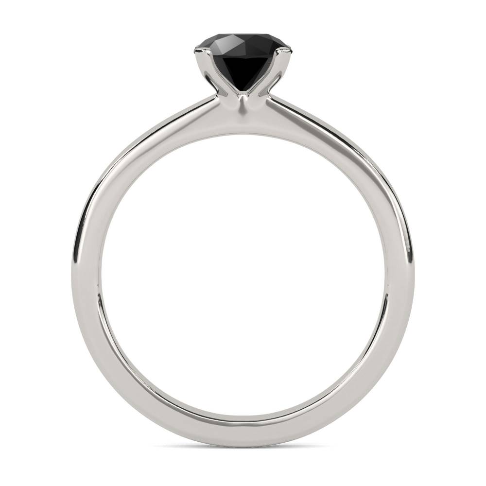 Black Diamond Solitaire Ring P